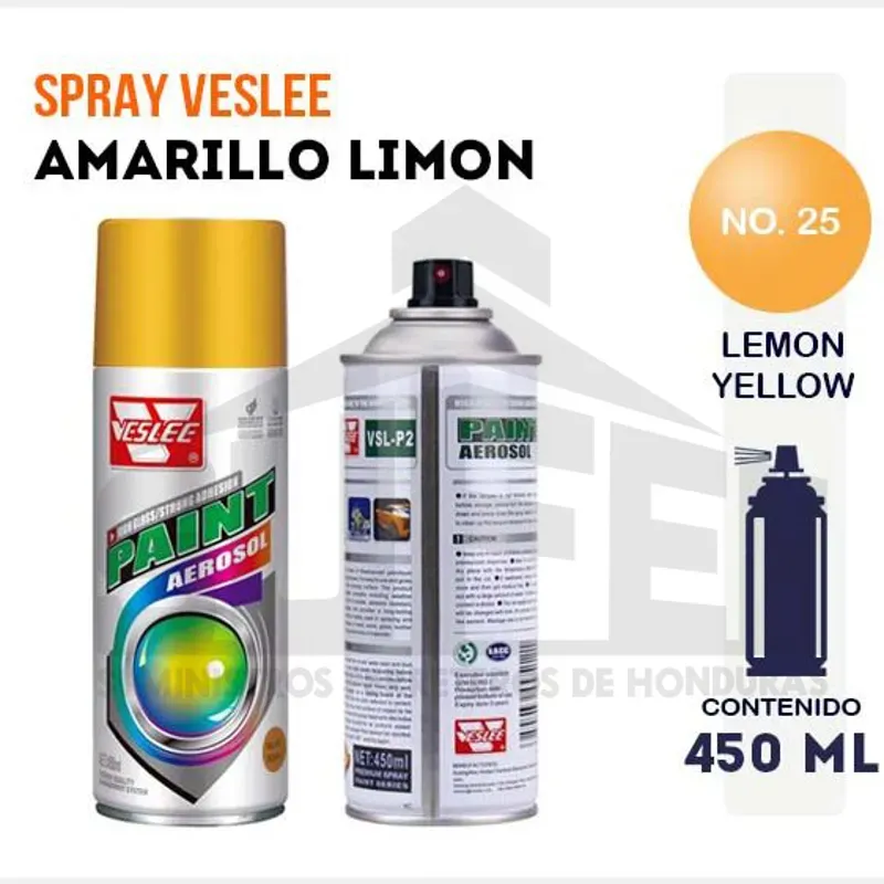 Pintura amarillo limón No.25