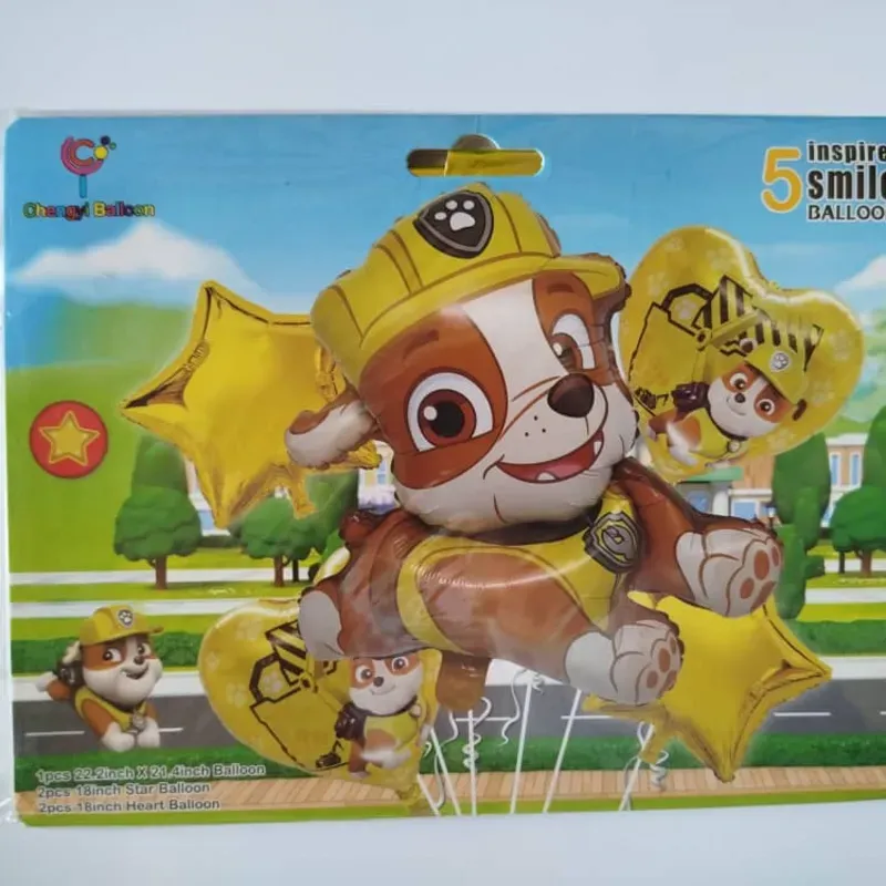 Set de globos de 5 piezas temáticos y de fiesta