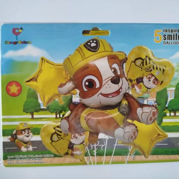 Set de globos de 5 piezas temáticos y de fiesta
