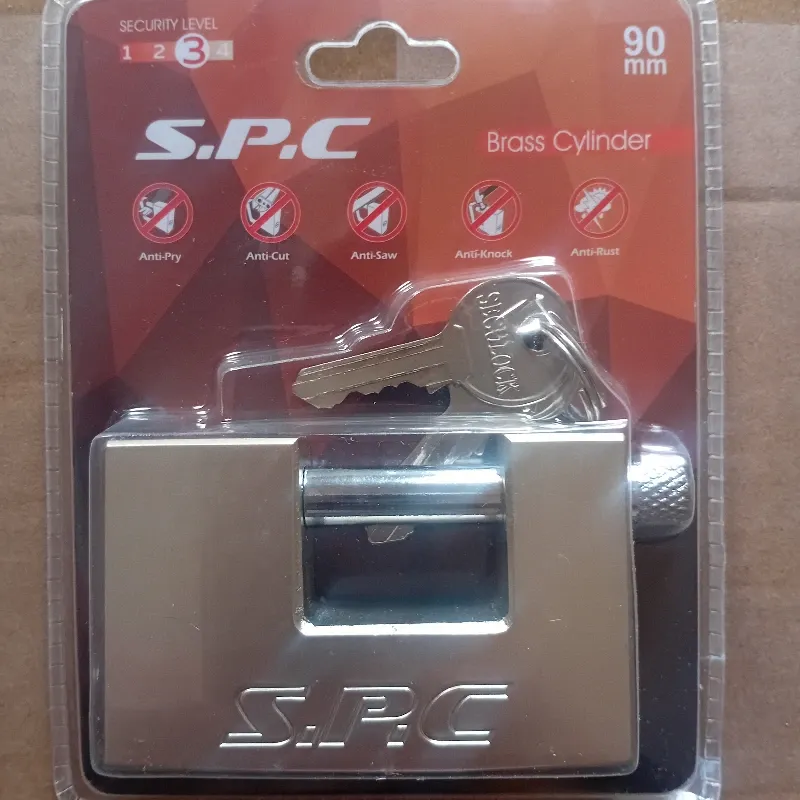 Candado Anticizalla de 90 mm con 3 llaves para puertas y garajes