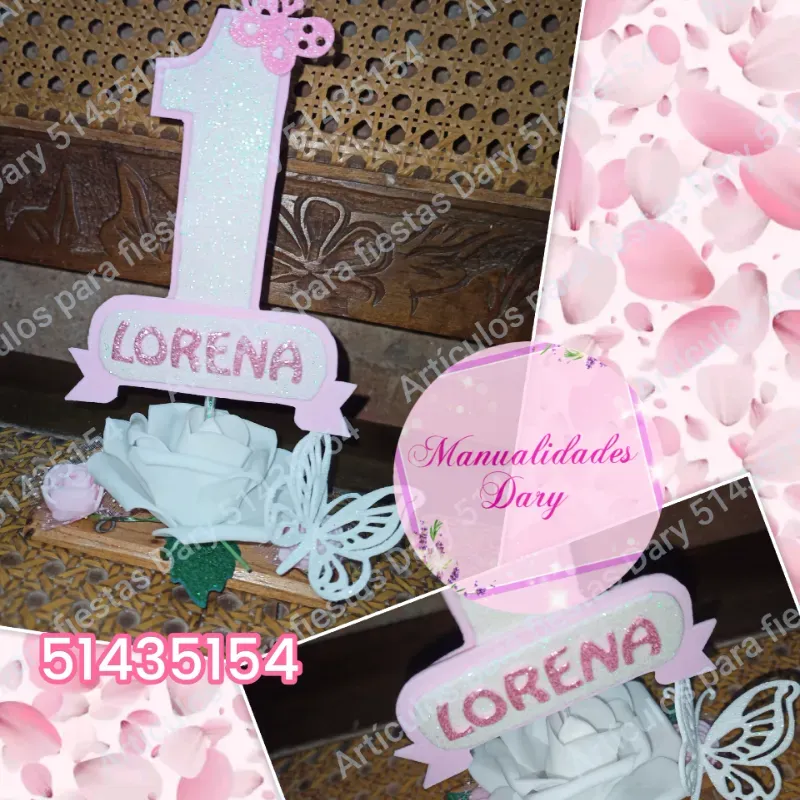 Centros de mesas # rosa