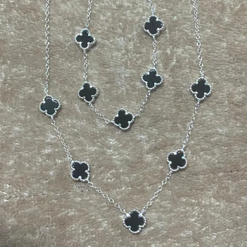 Conjunto de Pulsera + Cadena Van Cleef Plata de Ley S925