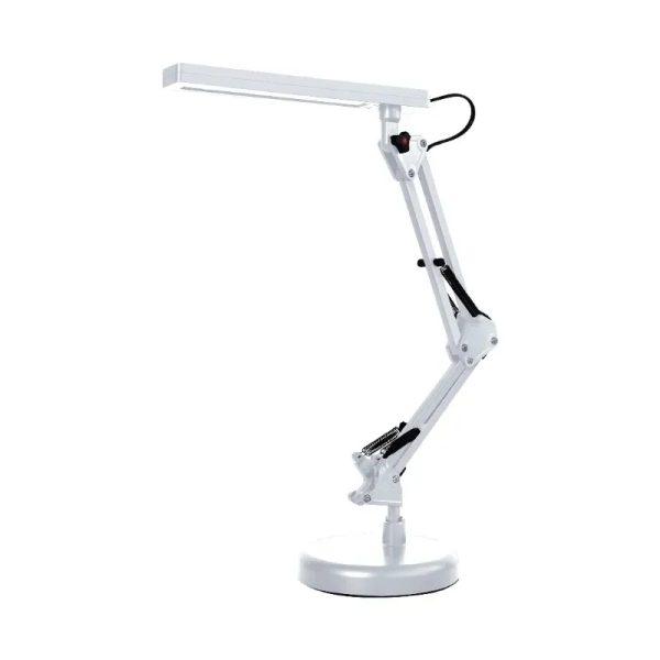 FLEXO ESCRIOTRIO LED INTEGRADO BLANCO 5W CON BASE Y PINZA 7HOUSE