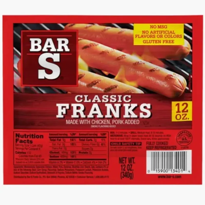 Salchicha de pollo y cerdo