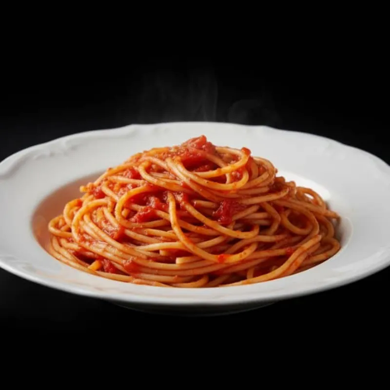 Espaguetis Napolitanos