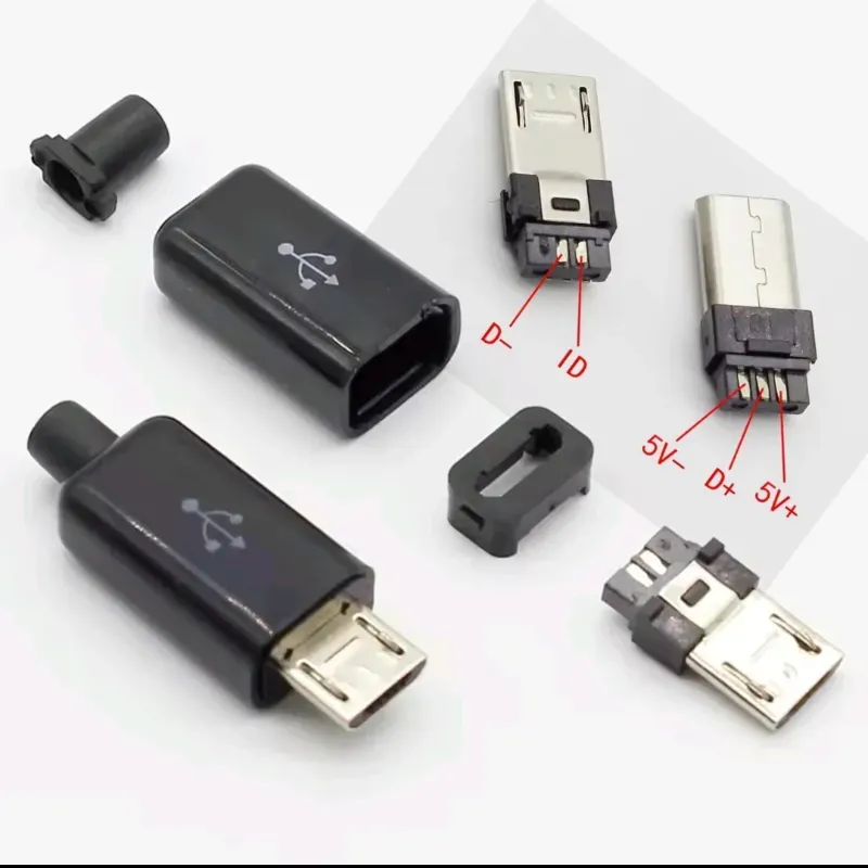  Conectores Macho Micro USB – 4 y 5 Pines