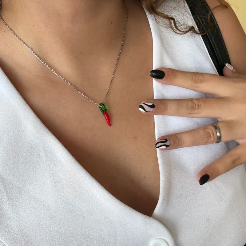 Cadena spicy plateada️