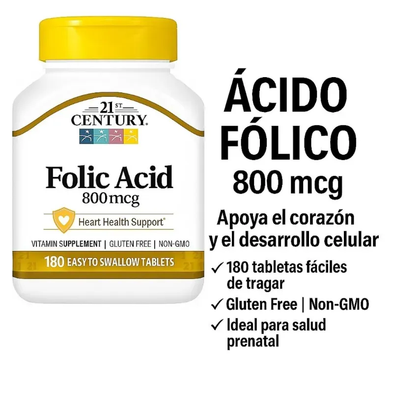 Ácido fólico 800 mcg