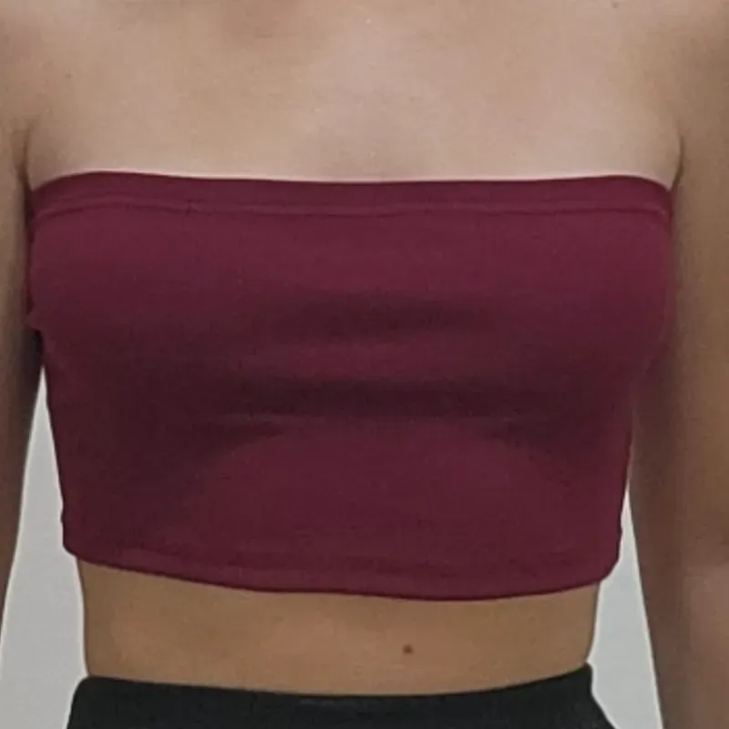 CROP TOP ROJO VINO