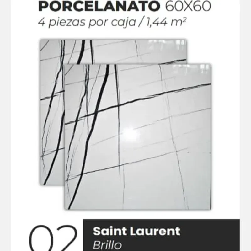 Losas Porcelanato Brillo Saint Laurent