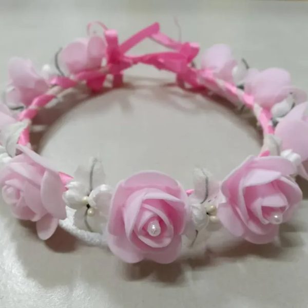 Tiara de 9 rosas foami