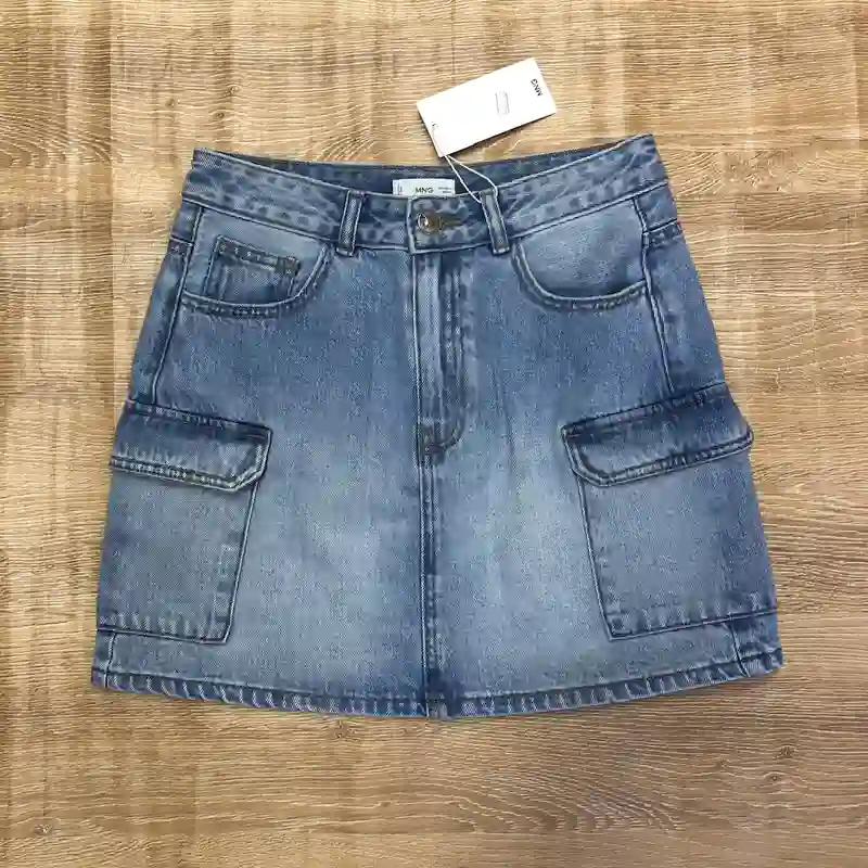 Saya Mango de mezclilla