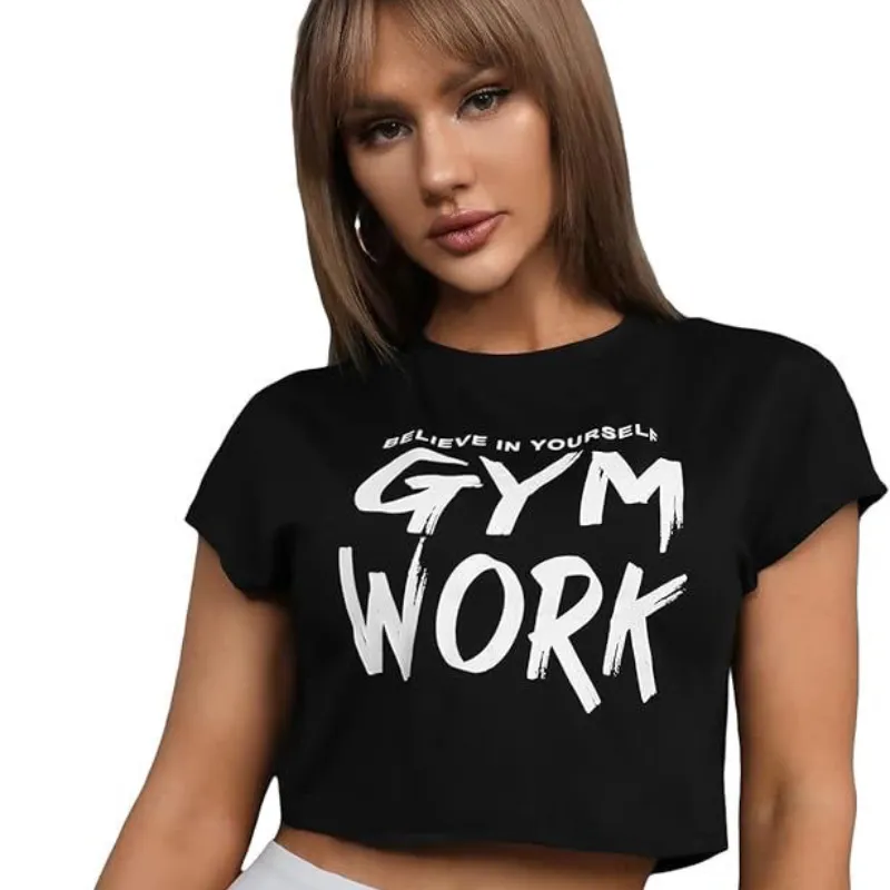 Top negro para gym