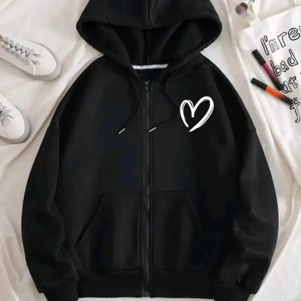 Sudadera con capucha y siper