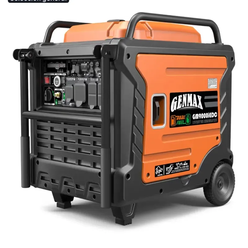 GENERADOR GENMAX INVERTER SUPER SILENCIOSO DUALFUEL 9000W