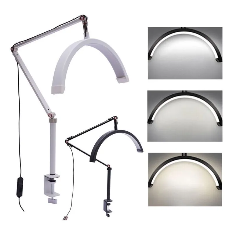 Lámpara de media luna para camillas