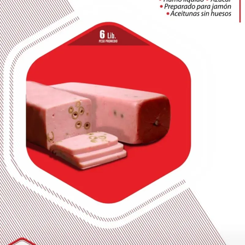 Jamón prensado con aceitunas