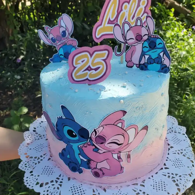 Pastel gigante temática STITCH