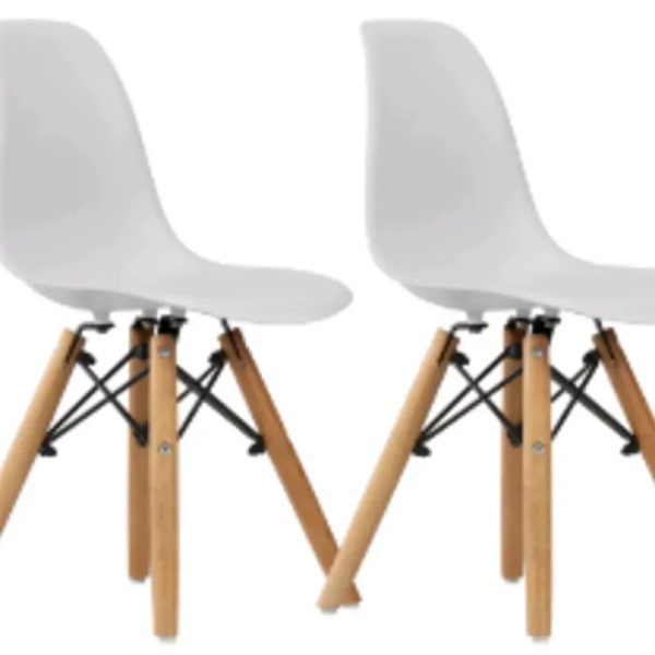 PACK 2 SILLA INFANTIL BLANCA