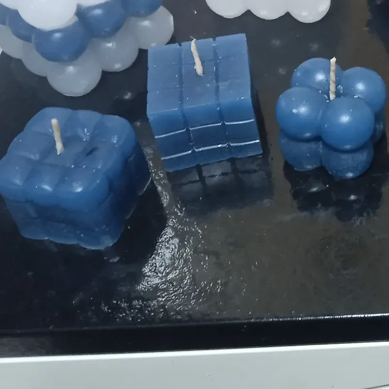 Estuche de 3 velas de cubos y Rubick