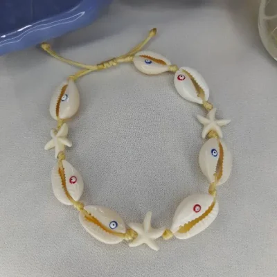 Tobillera de caracoles