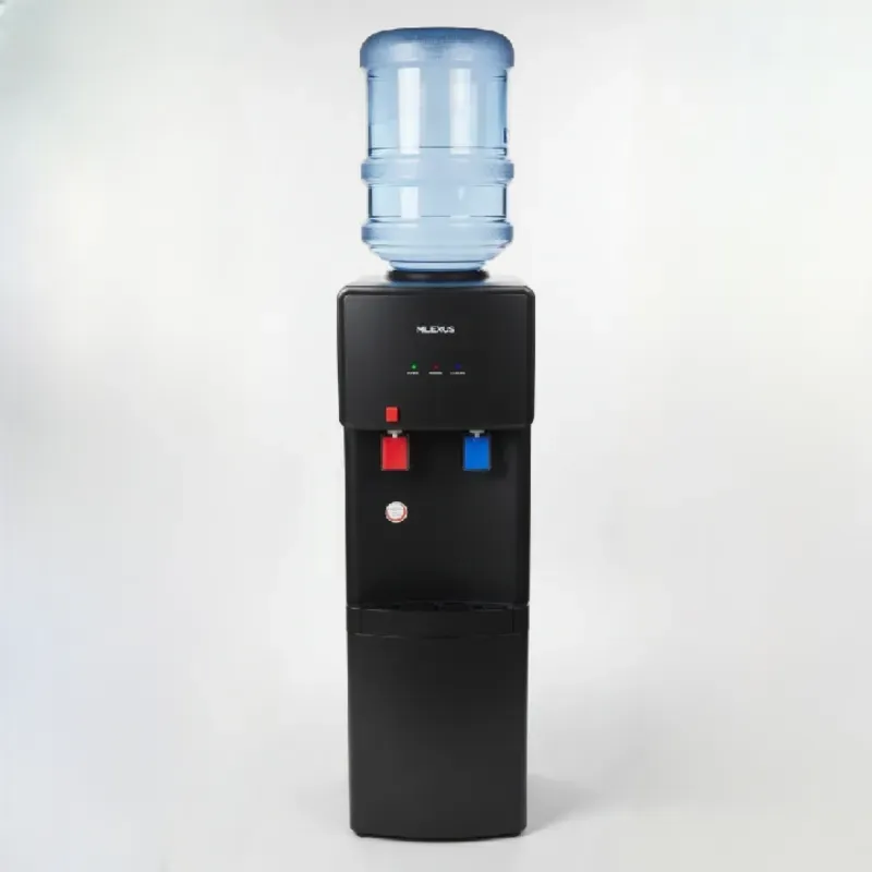DISPENSADOR DE AGUA FRÍA Y CALIENTE MILEXUS NEGRO + BOTELLA (CMF)