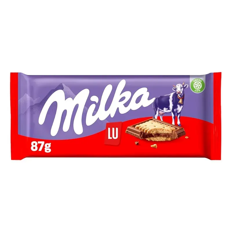 Barra de chocolate con galleta Milka 