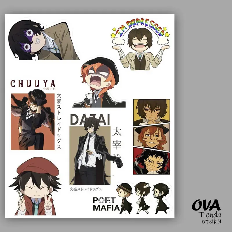  Pack de stickers Bungō Stray Dogs