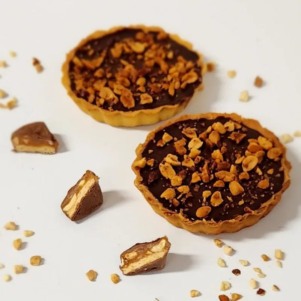 Mini tarta snicker