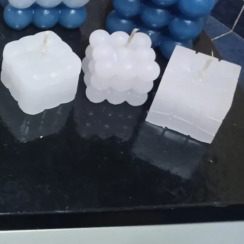 Estuche de 3 velas de cubos y Rubick