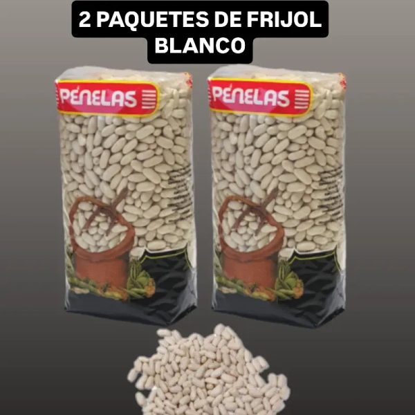 2 PAQUETES FRIJOL BLANCO 