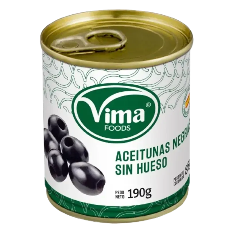 Aceitunas Negras Sin Hueso 212 ml