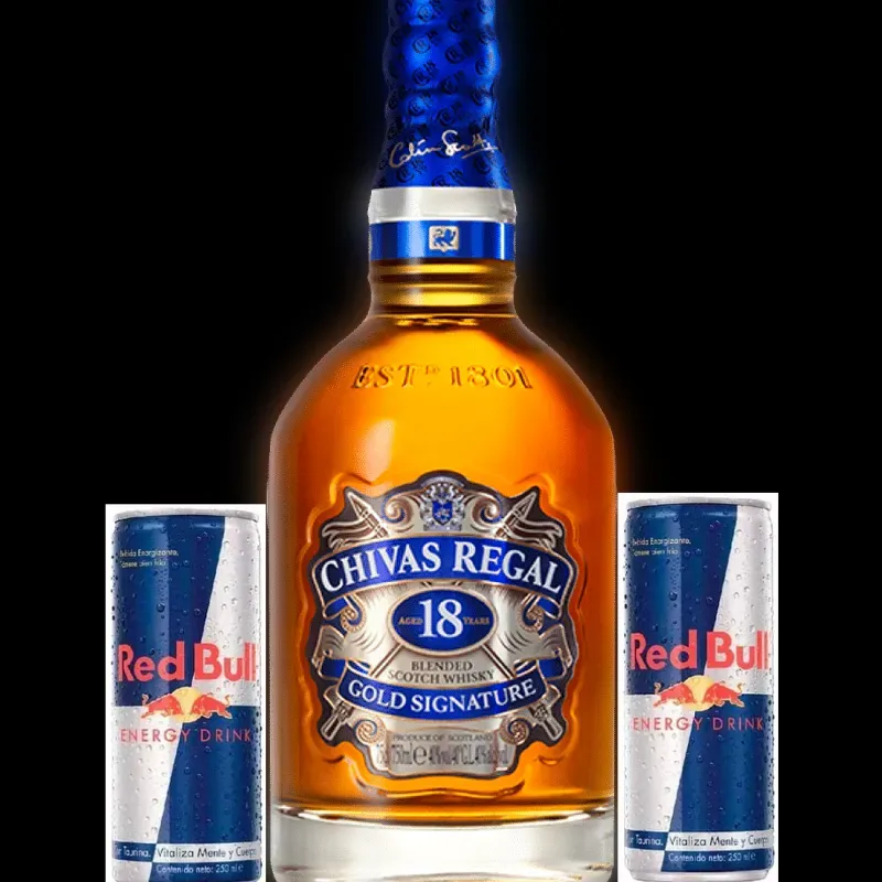 WHISKY CHIVAS REGAL 18 AÑOS + 2 ENERGETICO