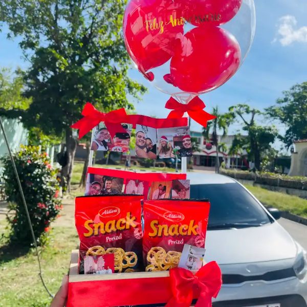 ✨Cajita de aniversario con fotos y chuches ✨