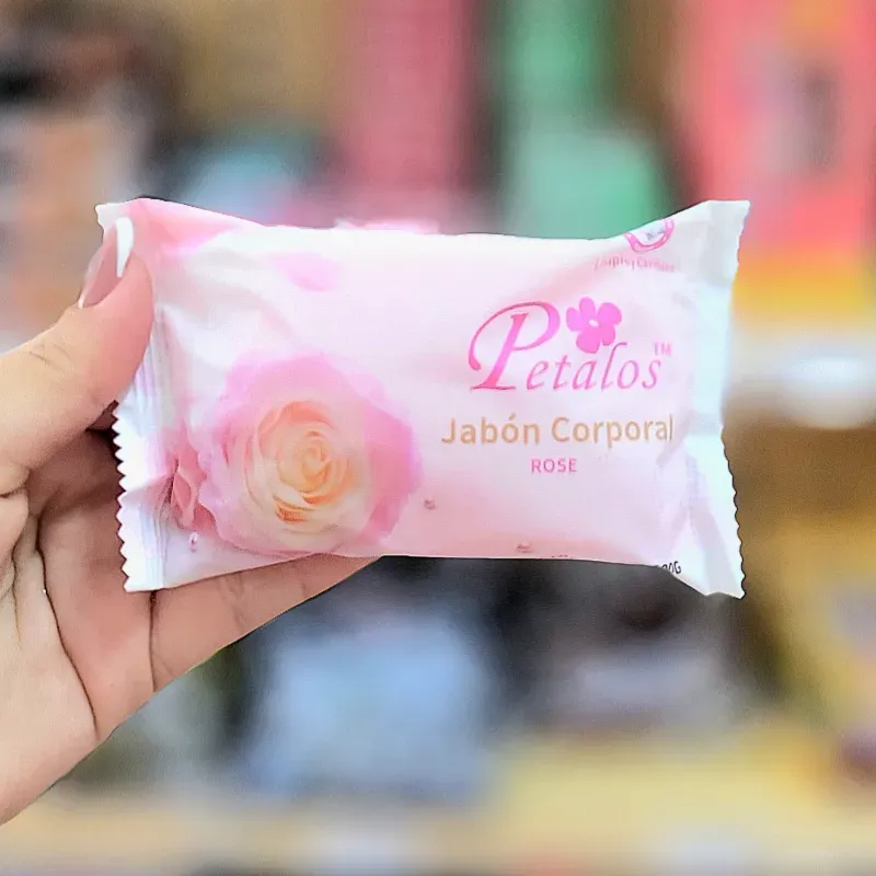 Jabón corporal de rosas.PETALOS