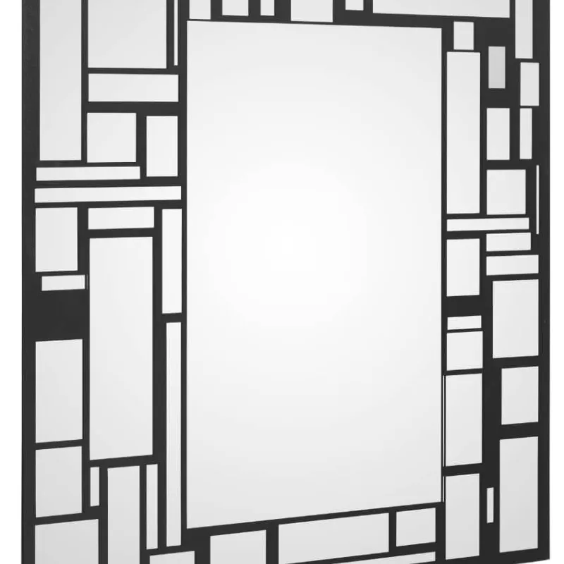 (25544/2) - Espejo Decorativo 600x600 c/Rectângulos negros Zås
