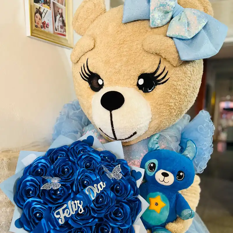 Osita amor en azul clara