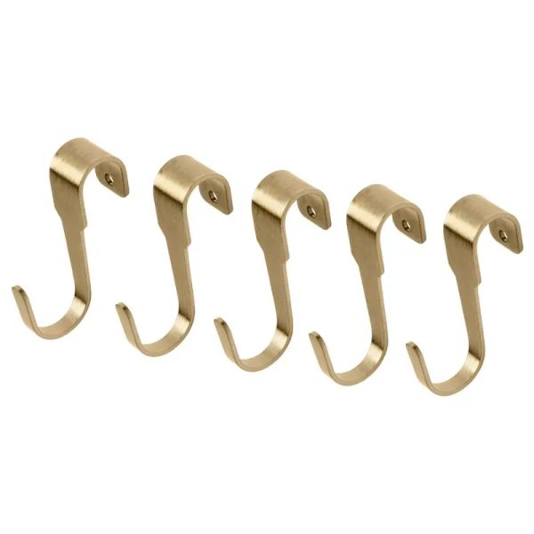 Set de 5 ganchos dorados