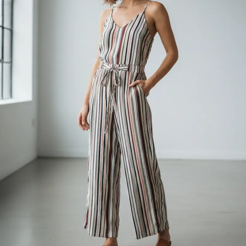 Mono pantalon de rayas