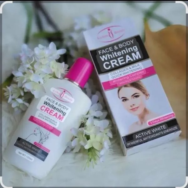 Crema aclarante de leche y colágeno