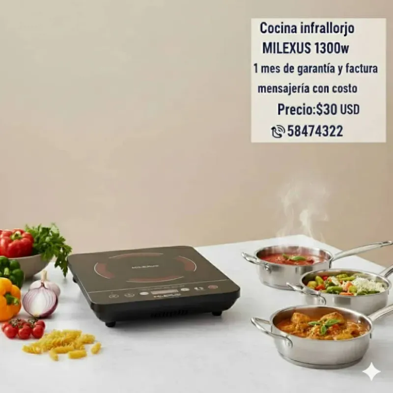 Cocina infrarrojo MILEXUS 1300w