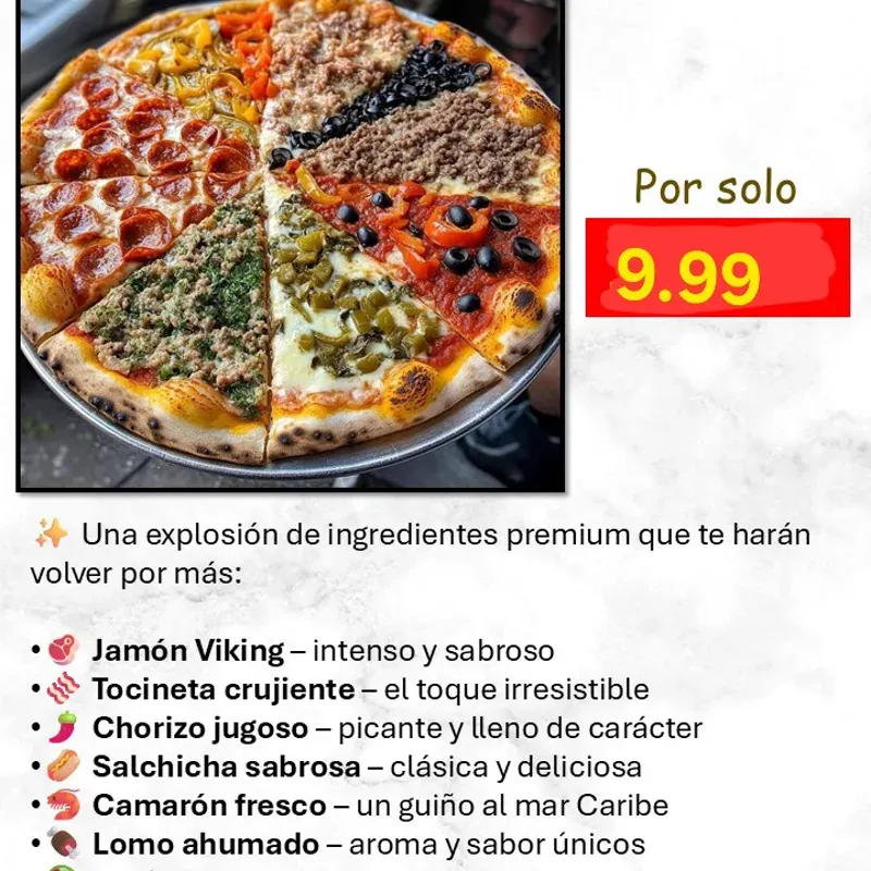 PIZZA PREMIUM CON BEBIDA GRATIS (ver descripción)