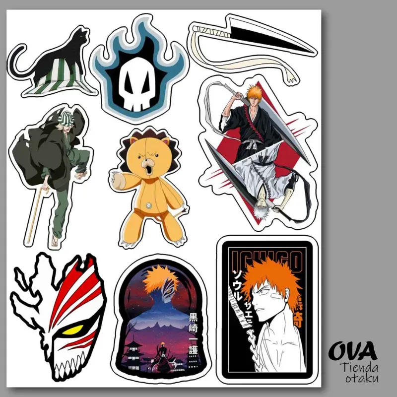 Pack de stickers Bleach
