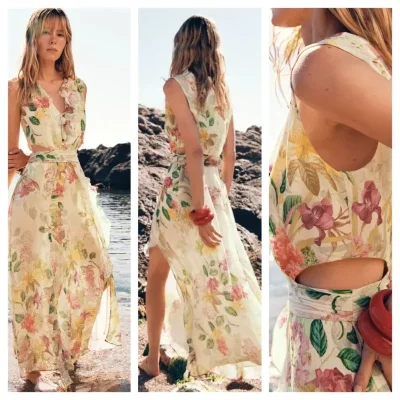 Vestido Zara estampado flores