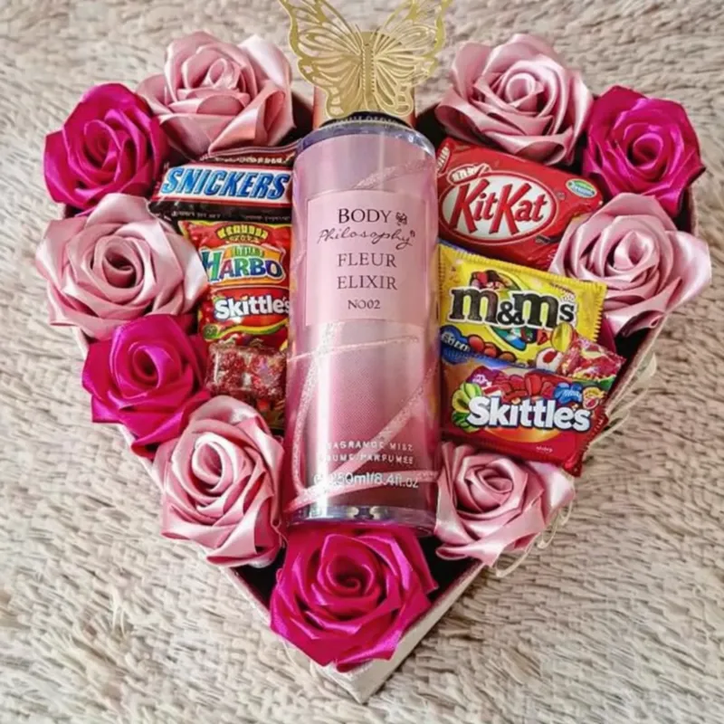 Caja Corazón con Rosas Eternas 1