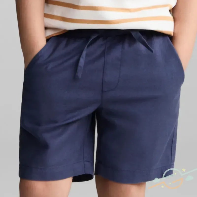 Bermuda azul lino MANGO