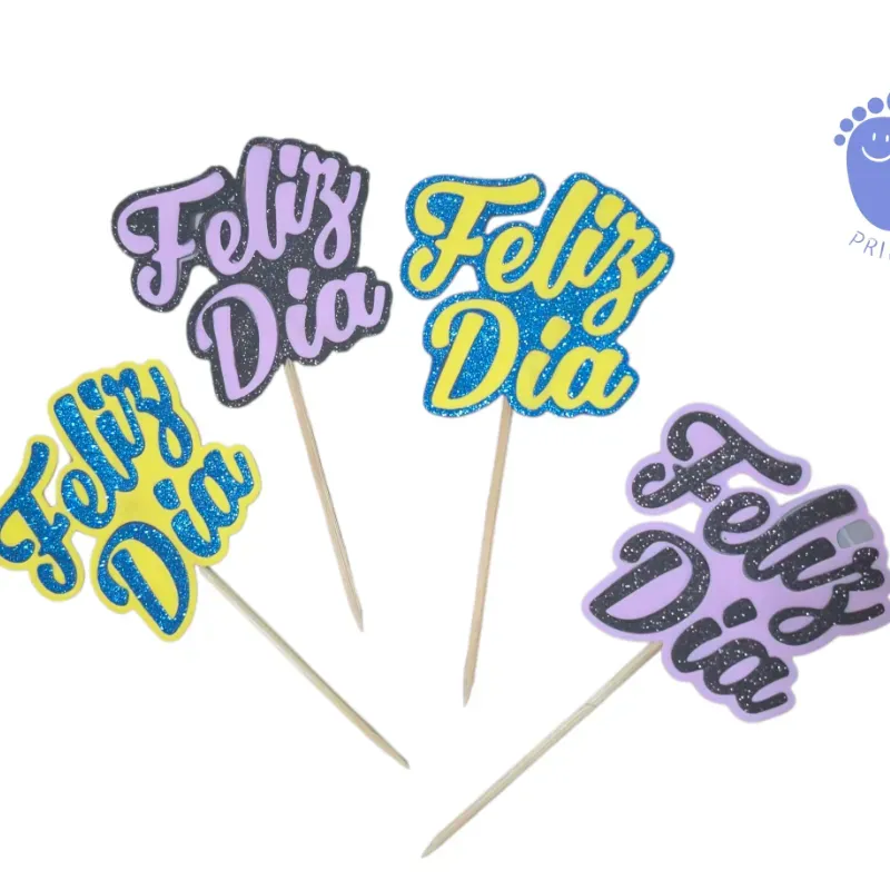 Topper para cake "Feliz Día"