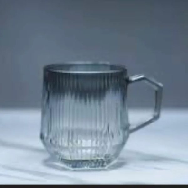 Set Tazas Cristal Rayado