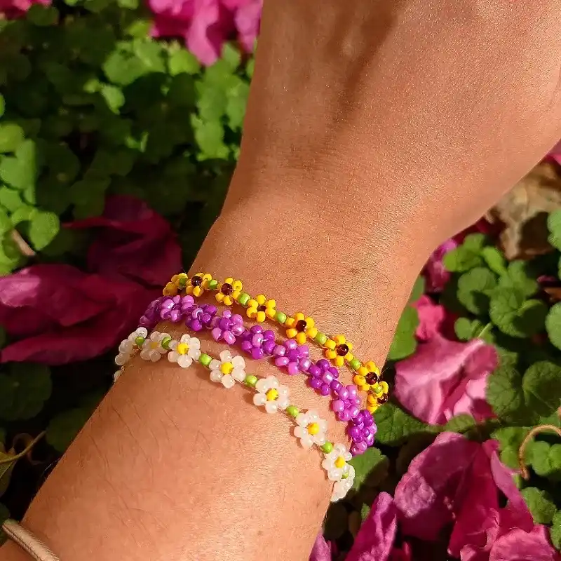 Pulsera de flores