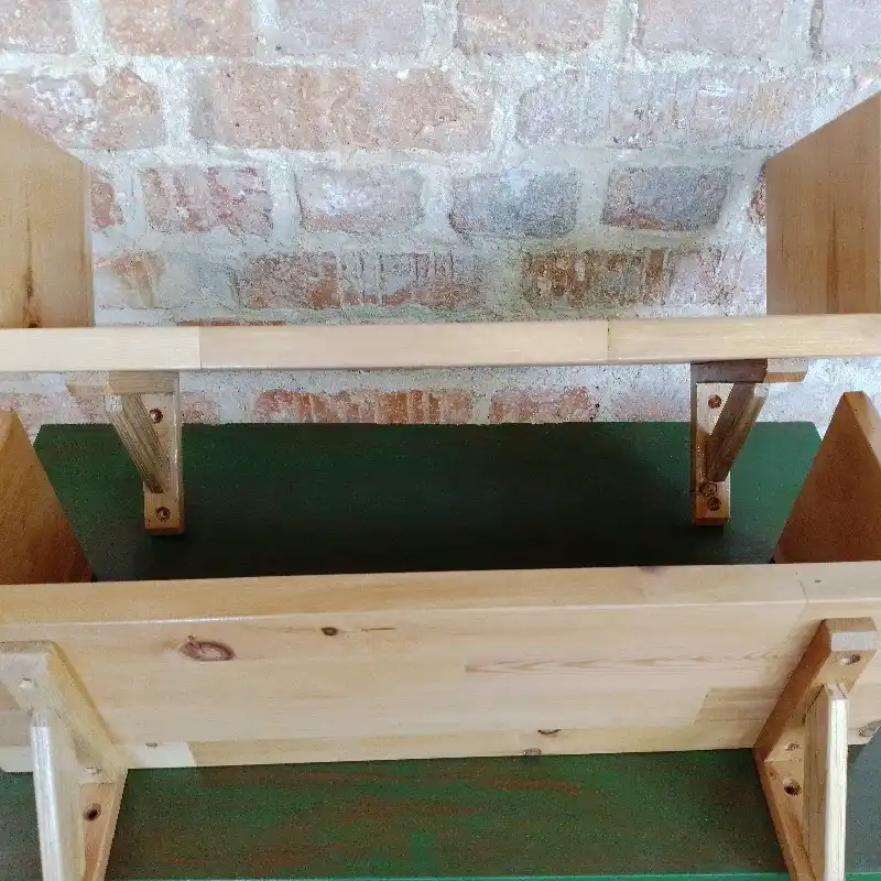 Librero con pies de amigo de madera (Por Encargo)